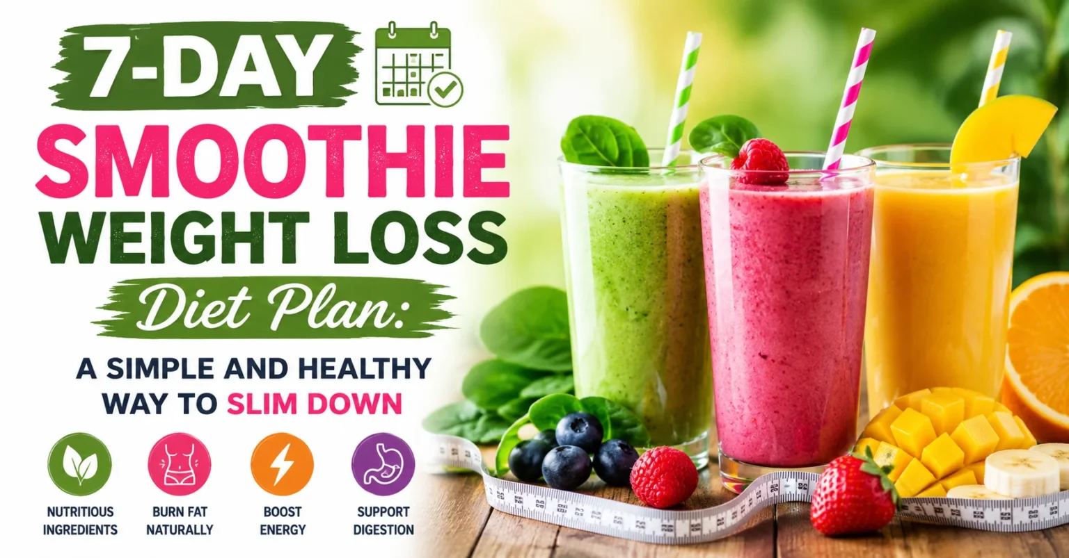 7-day smoothie weight loss diet plan