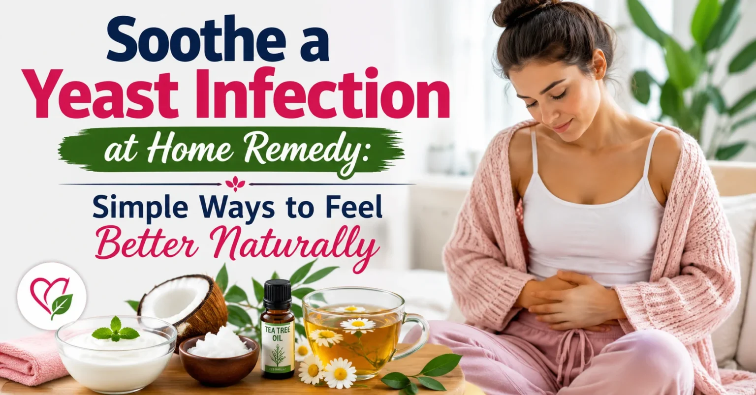 soothe a yeast infection at home remedy