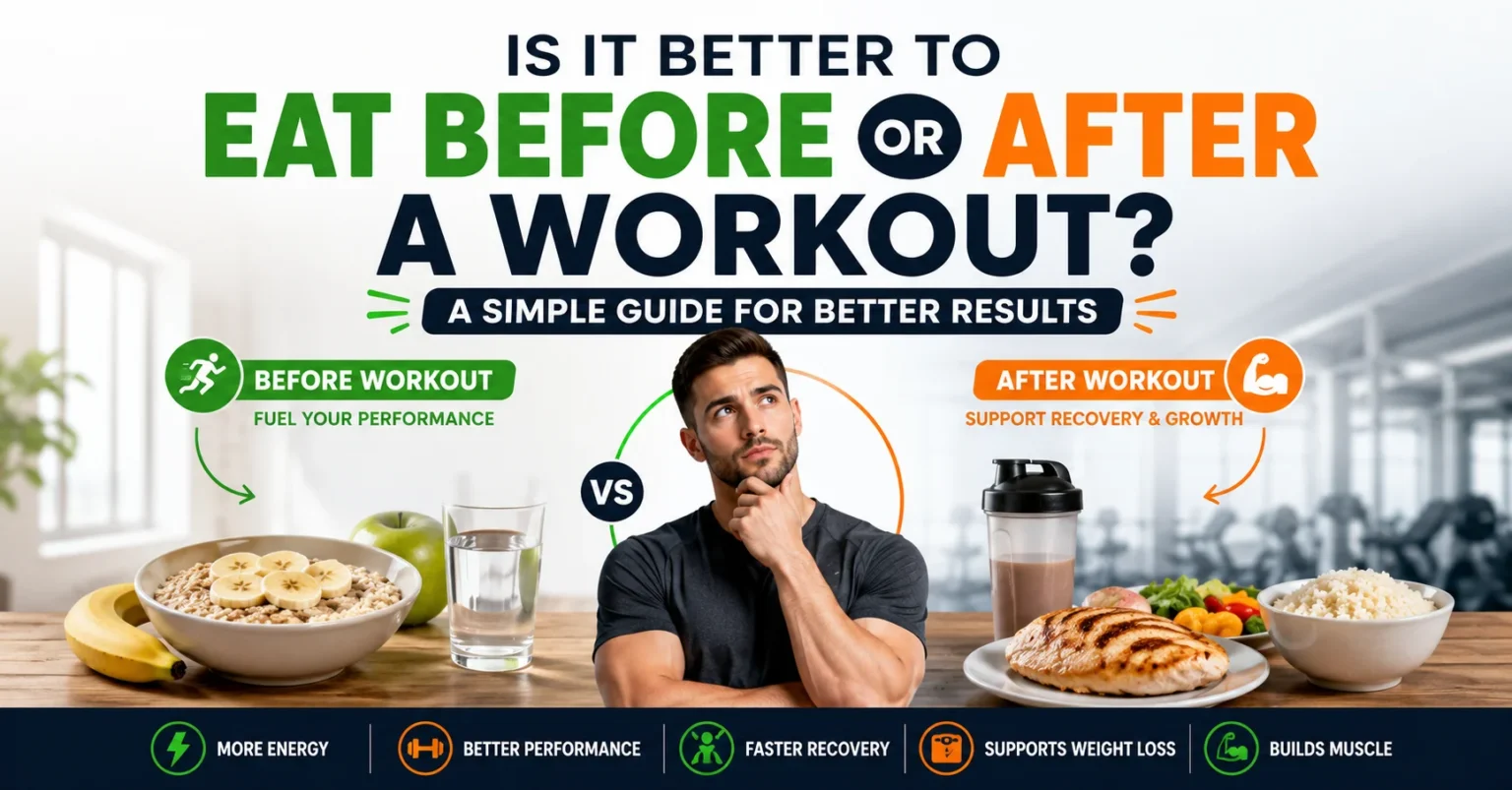 is it better to eat before or after a workout​