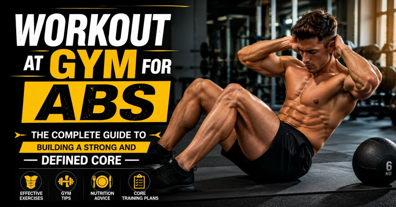 workout at gym for abs​
