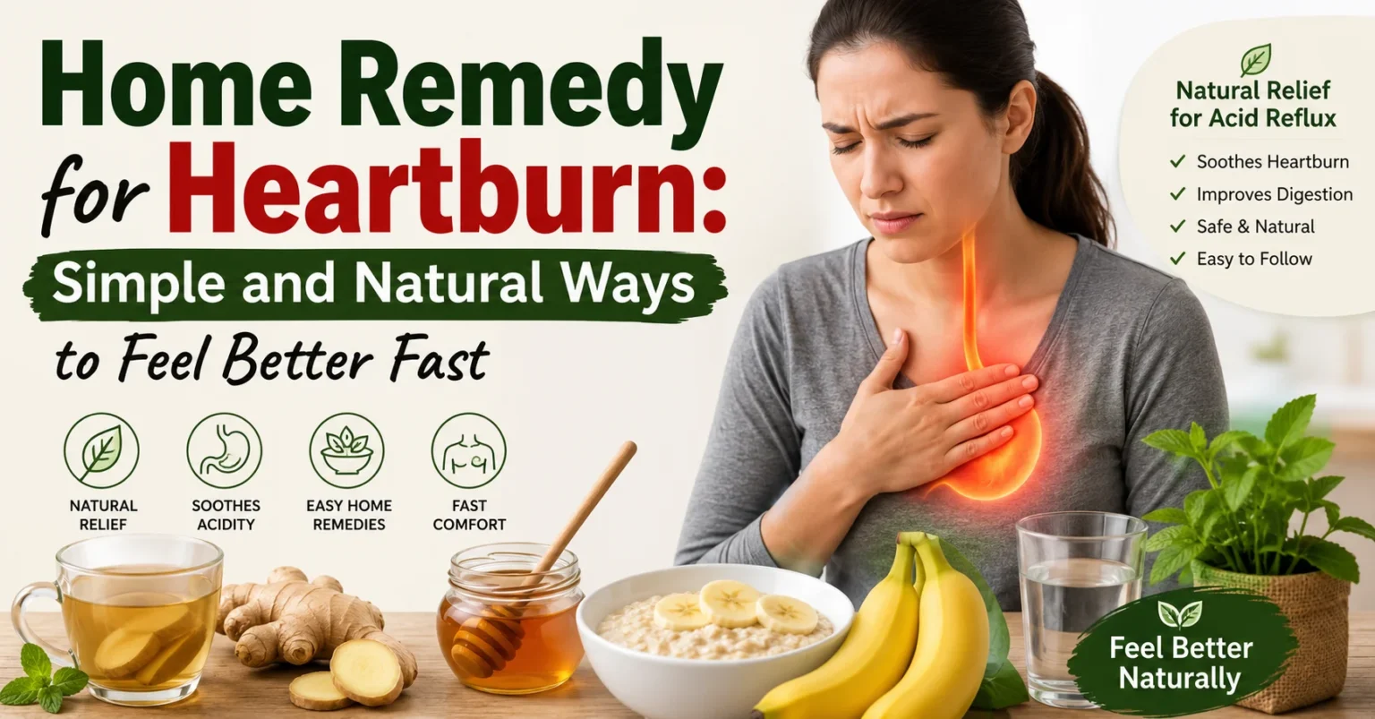 home remedy for heartburn​