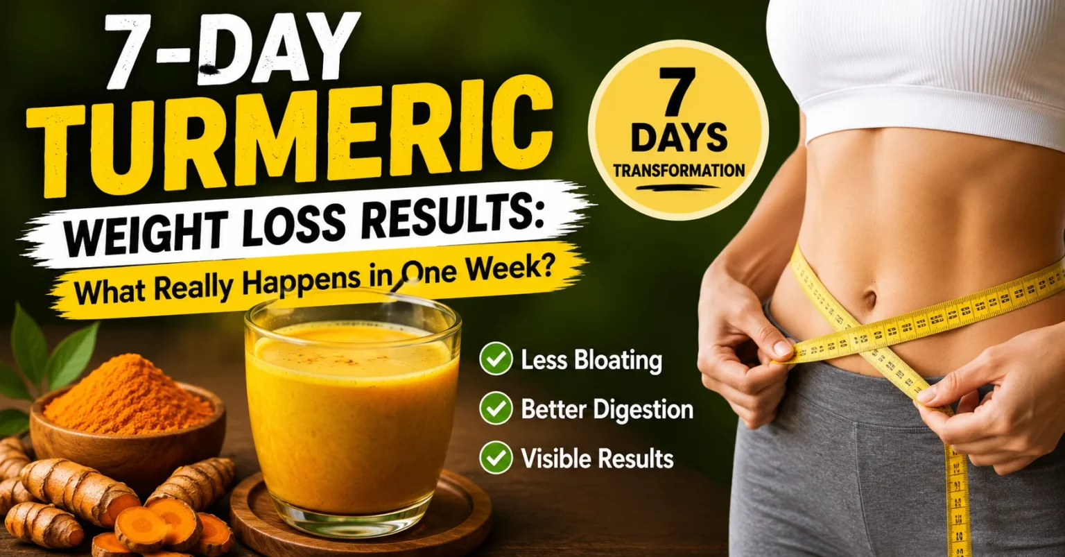 7-day turmeric weight loss results