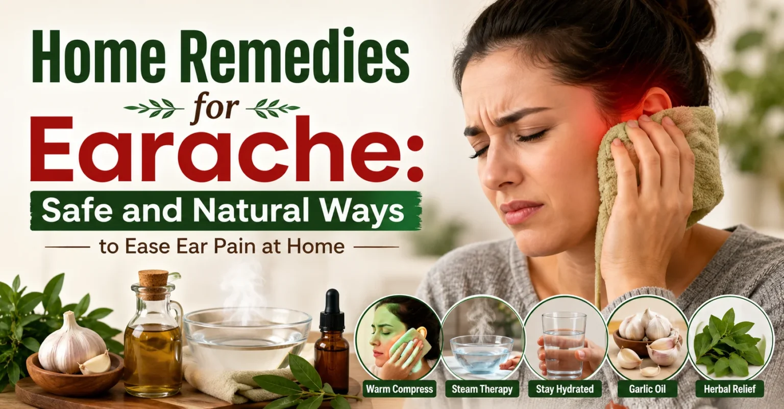 Home Remedies for Earache: Safe and Natural Ways to Ease Ear Pain at Home home remedies for earache