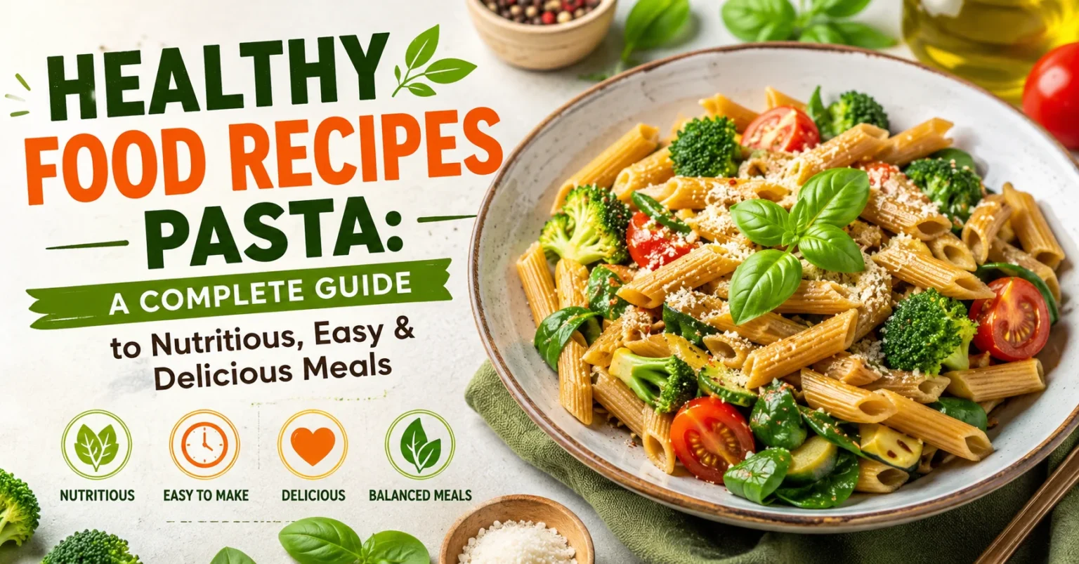 Healthy Food Recipes Pasta: A Complete Guide to Nutritious, Easy & Delicious Meals healthy food recipes pasta