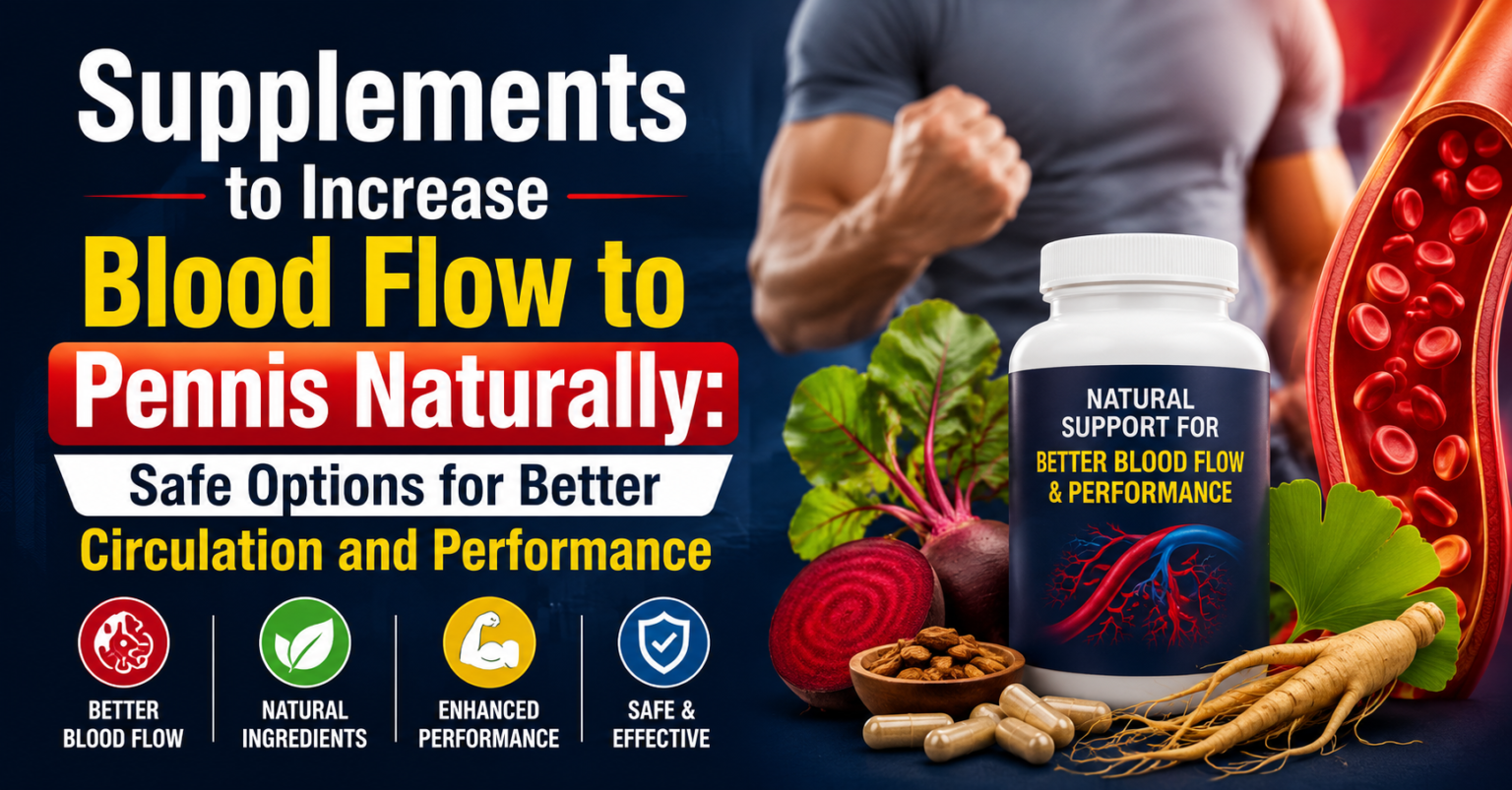supplements to increase blood flow to pennis naturally​