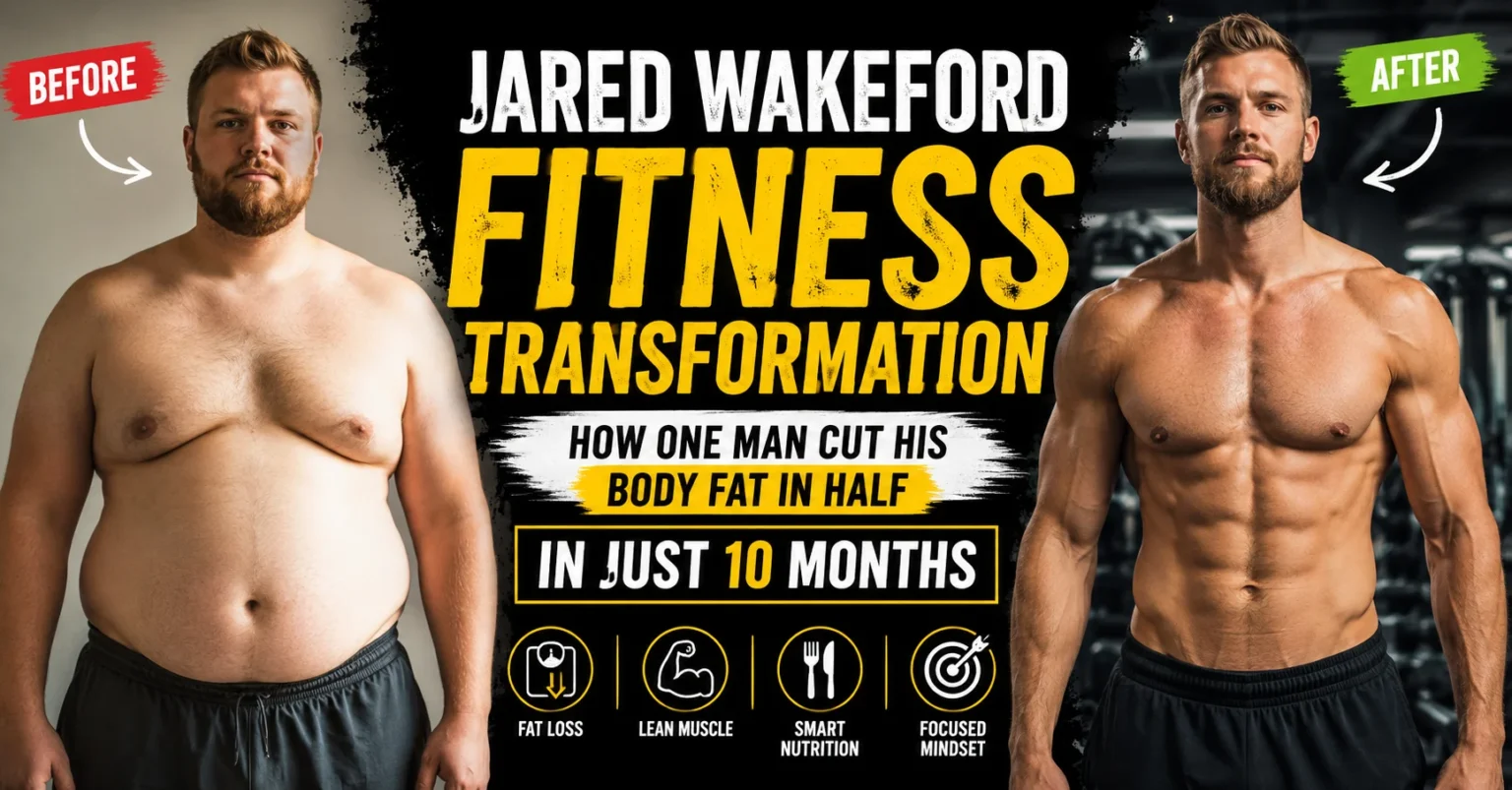 Jared Wakeford Fitness Transformation: How One Man Cut His Body Fat in Half in Just 10 Months jared wakeford fitness transformation