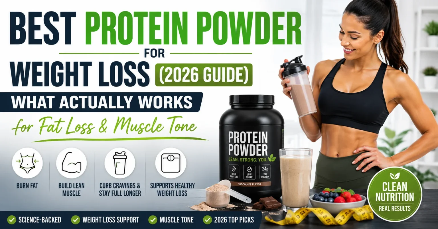Best Protein Powder for Weight Loss (2026 Guide): What Actually Works for Fat Loss & Muscle Tone best protein powder for weight loss