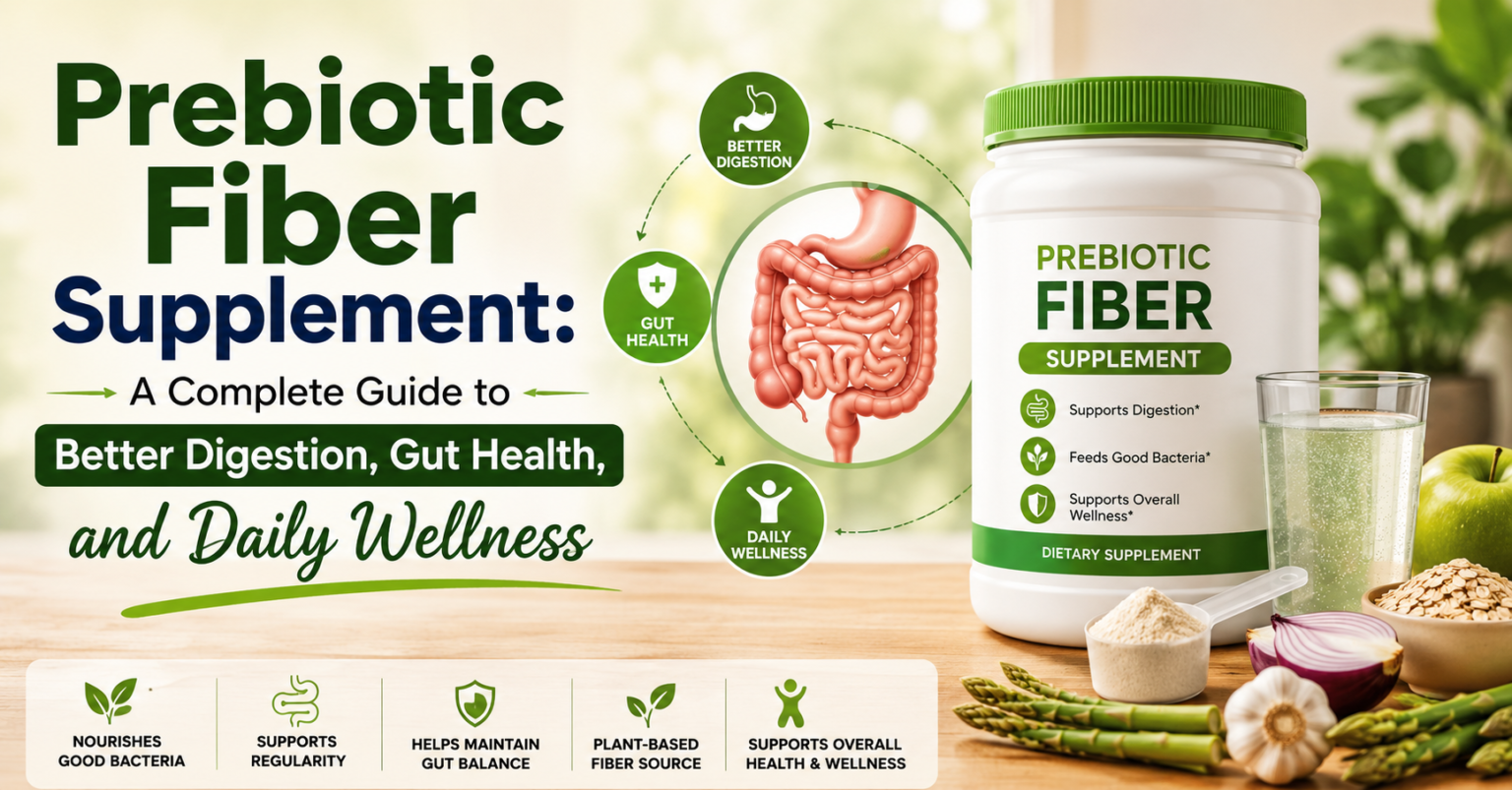 Prebiotic Fiber Supplement: A Complete Guide to Better Digestion, Gut Health, and Daily Wellness prebiotic fiber supplement