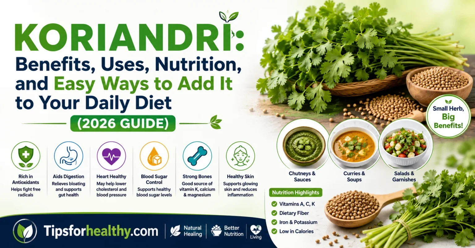 Koriandri: Benefits, Uses, Nutrition, and Easy Ways to Add It to Your Daily Diet (2026 Guide) Koriandri